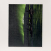 Killer wales under the Aurora - Orca Legpuzzel (Verticaal)
