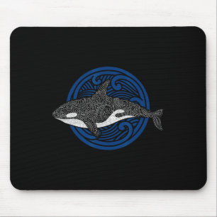 Killer Whale Design Ocean Waves Mannen Boys Kinder Muismat