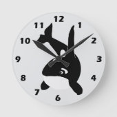 Killer Whale Design Ronde Klok (Voorkant)
