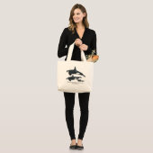 Killer Whale Family Klassieke tas (Voorkant (model))