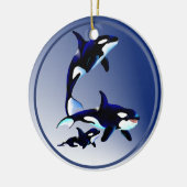 Killer Whale Family Ornaments Keramisch Ornament (Links)