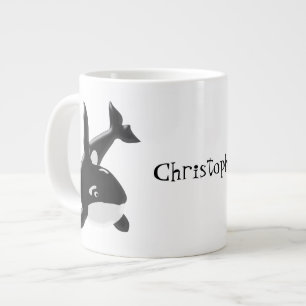 Killer Whale gepersonaliseerd Jumbo Mok