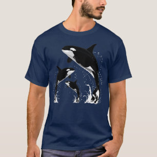Killer Whale Gifts Jumping Orca Killer Whales T-shirt