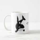 Killer Whale Just Naam toevoegen Koffiemok (Links)