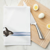 Killer Whale - Kitchen Towel Theedoek (Quarter Fold)