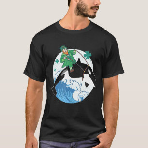 Killer Whale Ocean Orca Lover Funny St Patrick Day T-shirt