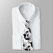 Killer Whale on Bike Stropdas (Gebonden)