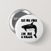 Killer Whale - Orca Ronde Button 5,7 Cm (Voorkant /achterkant)