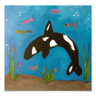 Killer Whale van Genevieve & Gina Foto Afdruk
