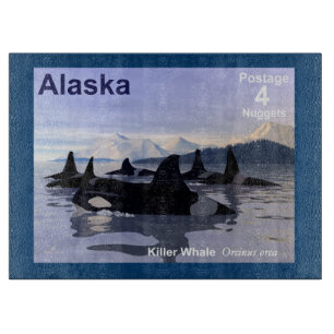 Killer Whales - Alaska Postage Snijplank