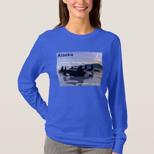 Killer Whales - Alaska Postage T-shirt (Voorkant)
