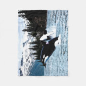 Killer Whales Fleece Blanket Deken (Voorkant)