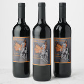 Killer Wine Skelet Personaliseer tekst 6 Labels Wijn Etiket (Flessen)