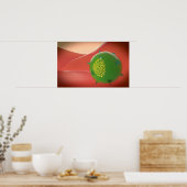 Killercel van het geïnhaleerde immuunsysteem poster (Keuken)