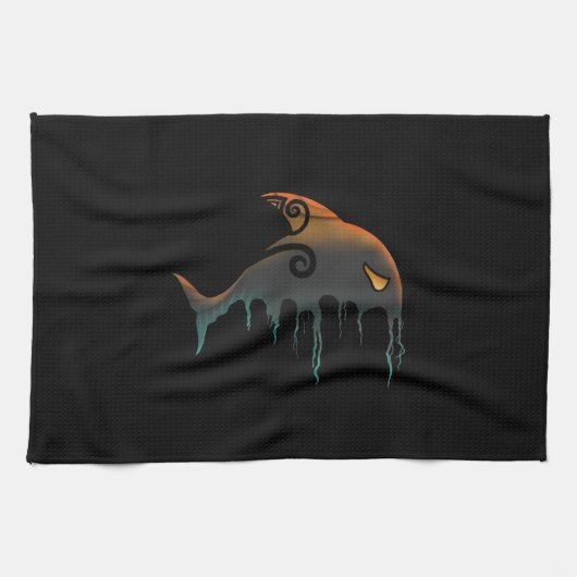 killerwalvis Halloween Theedoek (Horizontaal)