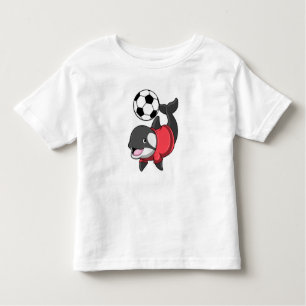 Killerwhale als voetbalspeler met Voetbal Kinder Shirts