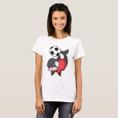 Killerwhale als voetbalspeler met Voetbal T-shirt (Voorkant volledig)
