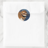 Killhert op het Icy Mudflats Ronde Sticker (Tas)