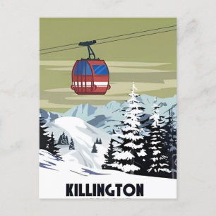 Killington Ski Area Winter Vermont Briefkaart