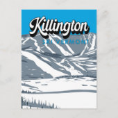 Killington Ski Area Winter Vermont  Briefkaart (Voorkant)
