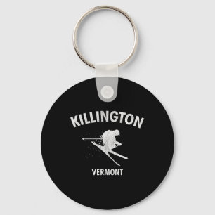 Killington Skiing T-shirt Vermont Ski Sleutelhanger