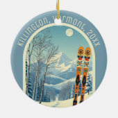 Killington Vermont ski souvenir Keramisch Ornament (Achterkant)
