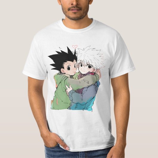 "Killua hugs Gon Hunter x Hunter" T-shirt (Voorkant)