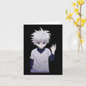 Killua Zoldyck Sticker Kaart (Gele Bloem)