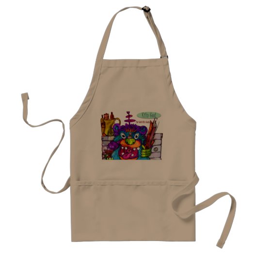 kiln god apron voor keramiek standaard schort (Voorkant)