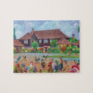 Kilohana Kauai met Haan en Kippen Legpuzzel