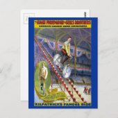 Kilpatricks Famous Ride  Circus Poster Briefkaart (Voorkant / Achterkant)