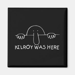 Kilroy Was Here Shirt - De perfecte veteraan Wwii Magneet