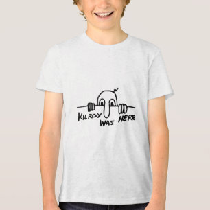 Kilroy Was Here - Tweede Wereldoorlog, WW2, Histor Tri-Blend Shirt