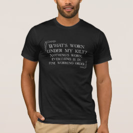 Kilt - niets is waard - zwart t-shirt