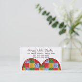 Kilt Visitekaartjes voor patchwork schilderen (Staand voorkant)