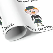 Kilted Scotsman Cadeaupapier (Rol Hoek)
