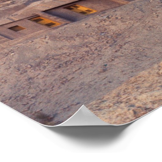 Kilzil Thousand Buddha Caves, Kuche, vlakbij Poster (Hoek)