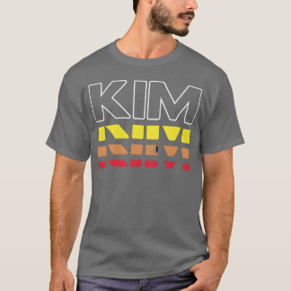 Kim First Name Funny Vintage Sunset Kim funny T-shirt