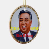 Kim Il Sung #2 Keramisch Ornament (Rechts)