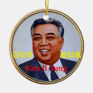 Kim Il Sung #2 Keramisch Ornament
