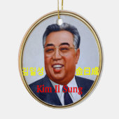 Kim Il Sung #2 Keramisch Ornament (Links)