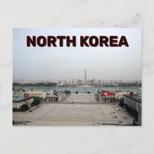 Kim Il-sung plein Noord-Korea Briefkaart