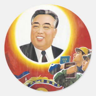 Kim Il Sung Ronde Sticker