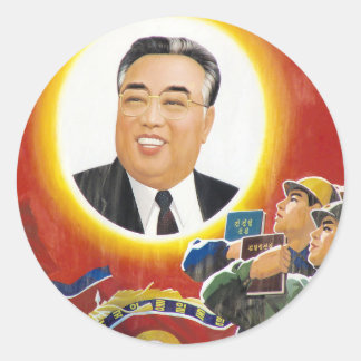 Kim Il Sung Ronde Sticker