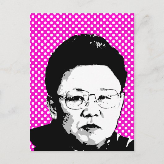 Kim Jong Il Briefkaart (Voorkant)