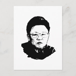 Kim Jong Il Briefkaart