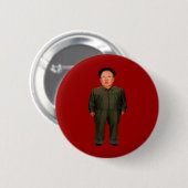 Kim Jong illin' Ronde Button 5,7 Cm (Voorkant /achterkant)