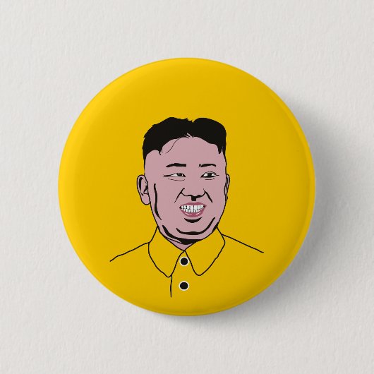 Kim Jong-un | 김 정 은 Ronde Button 5,7 Cm (Voorkant)