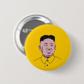 Kim Jong-un | 김 정 은 Ronde Button 5,7 Cm (Voorkant /achterkant)