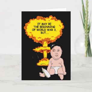 Kim Jong un Birthday Card - I hope you have a blas Kaart